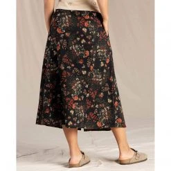 Toad And Co Dresses & Skirts Women's Manzana Pull-On Skirt - Black Floral Print