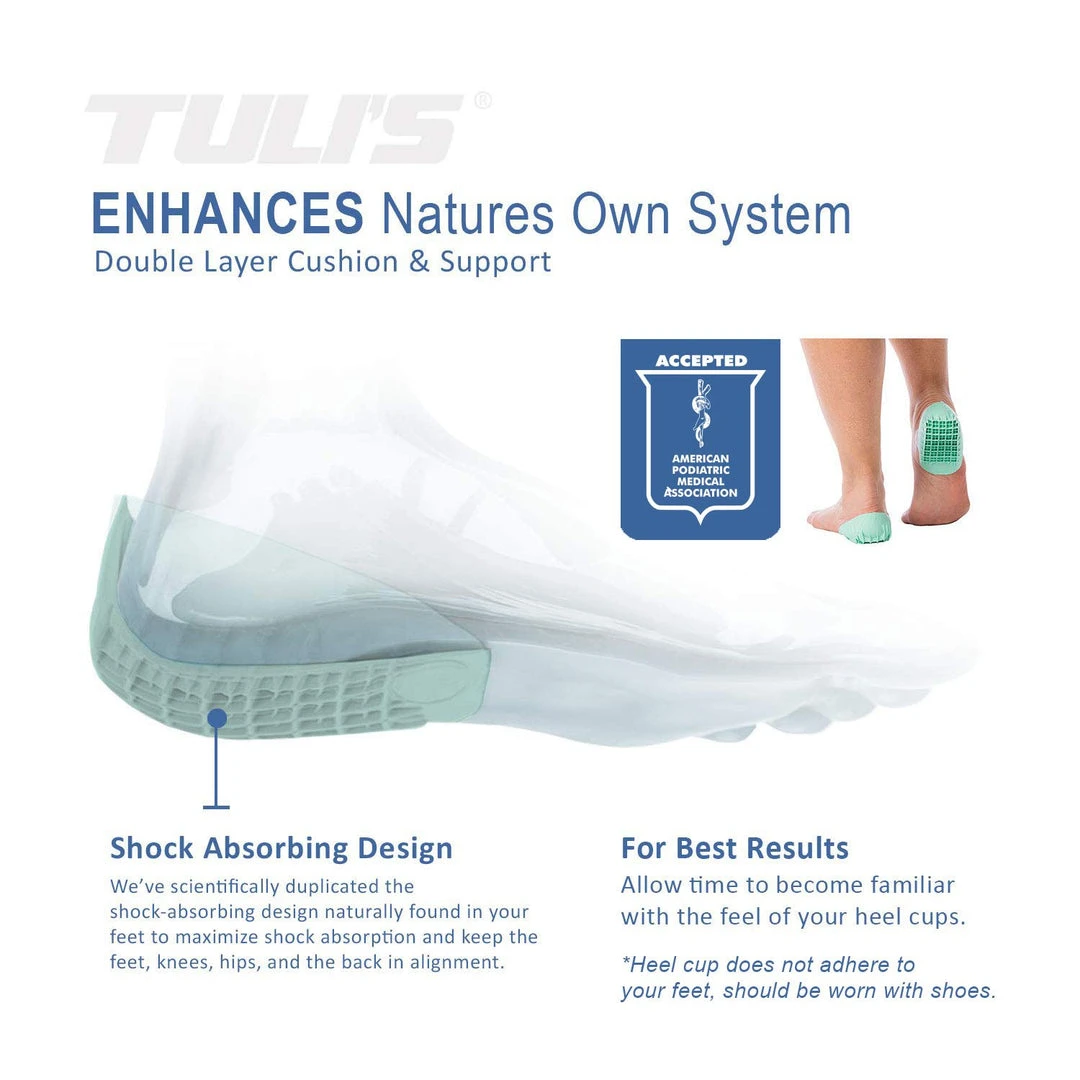 Medi-dyne Tuli's® Heavy Duty Heel Cups™ Insoles 7 Medi-dyne Tuli's® Heavy Duty Heel Cups™ Insoles