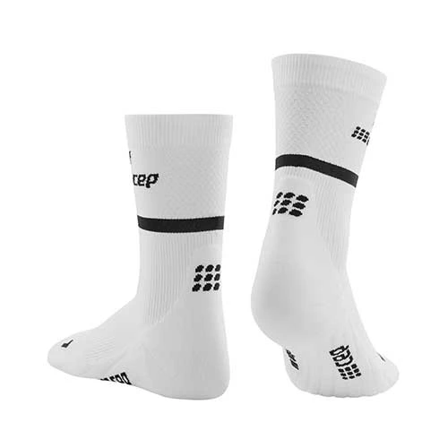 CEP Men's The Run Compression Mid Cut Socks 4.0 - White 2 CEP Men's The Run Compression Mid Cut Socks 4.0 - White