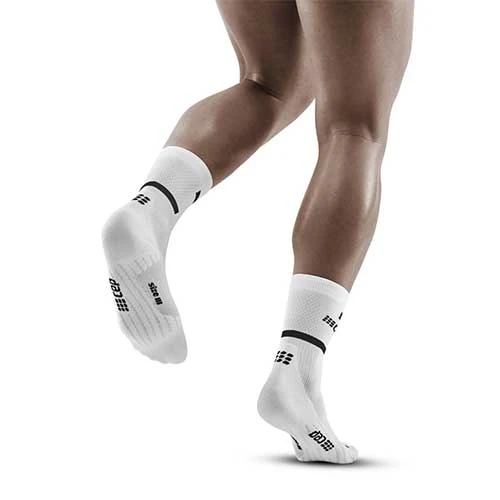 CEP Men's The Run Compression Mid Cut Socks 4.0 - White 4 CEP Men's The Run Compression Mid Cut Socks 4.0 - White