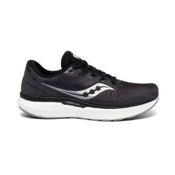 Saucony Men's Triumph 18 Running Shoe - Charcoal/White - Regular (D) 1 Saucony Men's Triumph 18 Running Shoe - Charcoal/White - Regular (D)