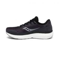 Saucony Men's Triumph 18 Running Shoe - Charcoal/White - Regular (D)