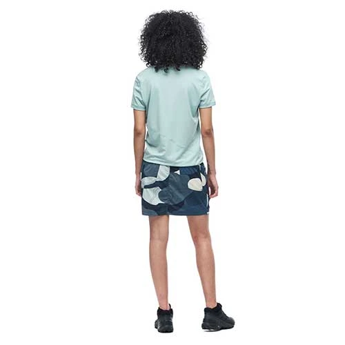 Indyeva Women's Ulendo III Skort - Prussian Topo Print Bottoms 3 Indyeva Women's Ulendo III Skort - Prussian Topo Print Bottoms