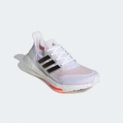 Adidas Women's Ultraboost 21 Running Shoe- Cloud White/Core Black/Solar Red - Regular (B) 11 Adidas Women's Ultraboost 21 Running Shoe- Cloud White/Core Black/Solar Red - Regular (B)