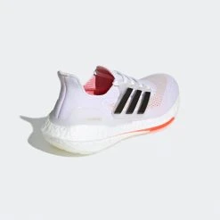 Adidas Women's Ultraboost 21 Running Shoe- Cloud White/Core Black/Solar Red - Regular (B) 12 Adidas Women's Ultraboost 21 Running Shoe- Cloud White/Core Black/Solar Red - Regular (B)