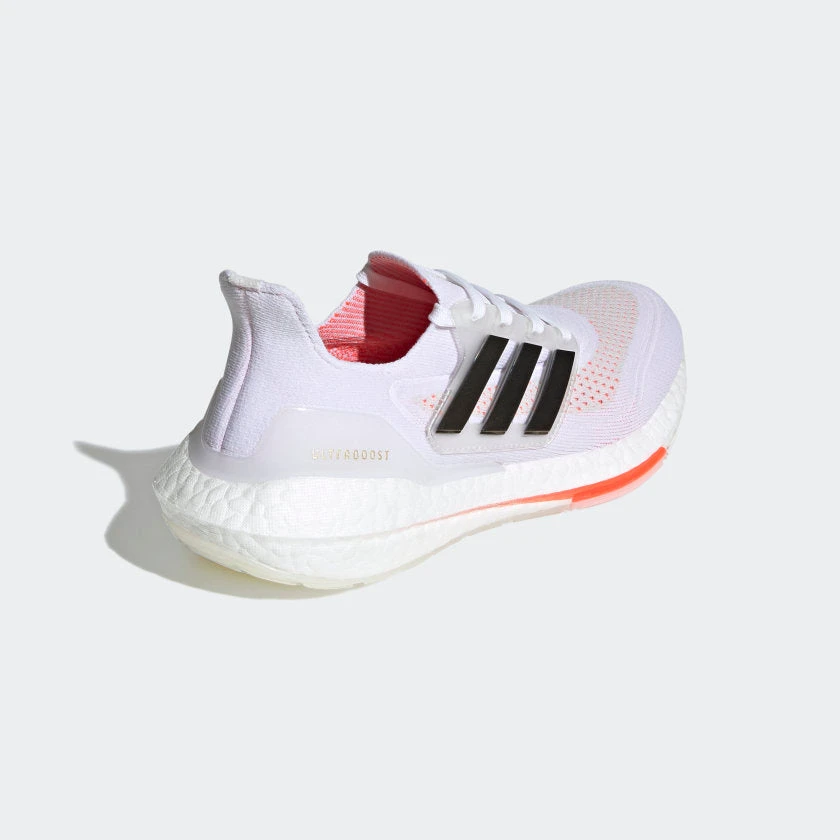 Adidas Women's Ultraboost 21 Running Shoe- Cloud White/Core Black/Solar Red - Regular (B) 5 Adidas Women's Ultraboost 21 Running Shoe- Cloud White/Core Black/Solar Red - Regular (B)