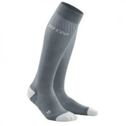 CEP Women's Ultralight Tall Compression Socks - Grey/Light Grey