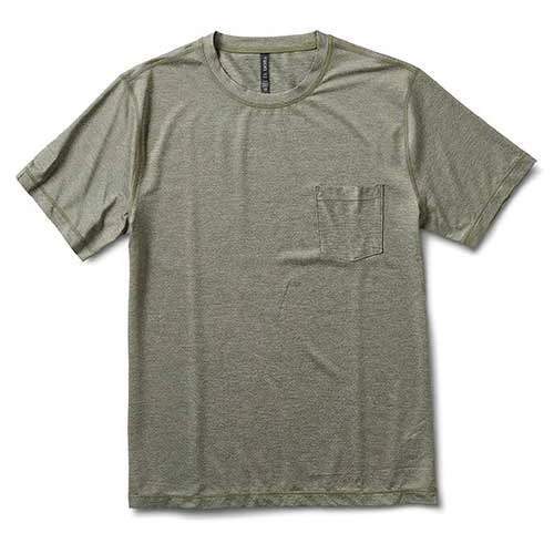 Vuori Men's Tradewind Performance Tee - Army Heather Apparel 1 Vuori Men's Tradewind Performance Tee - Army Heather Apparel