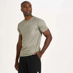 Vuori Men's Tradewind Performance Tee - Army Heather Apparel