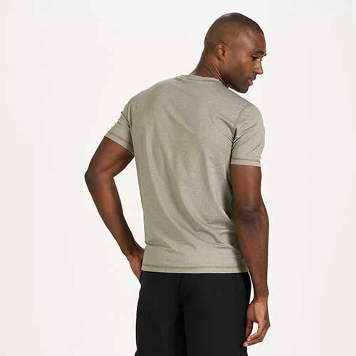 Vuori Men's Tradewind Performance Tee - Army Heather Apparel 3 Vuori Men's Tradewind Performance Tee - Army Heather Apparel