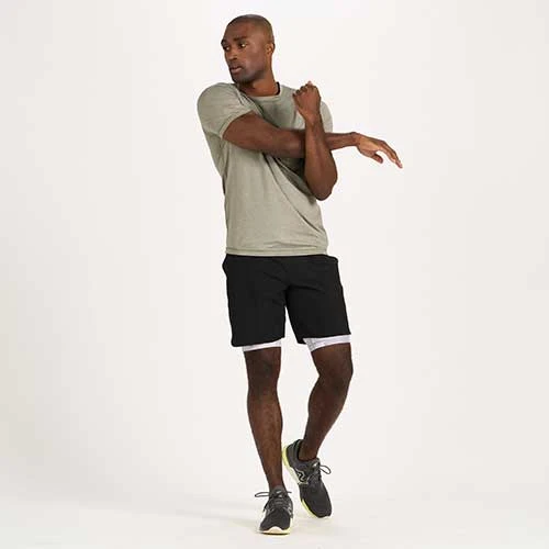 Vuori Men's Tradewind Performance Tee - Army Heather Apparel 5 Vuori Men's Tradewind Performance Tee - Army Heather Apparel