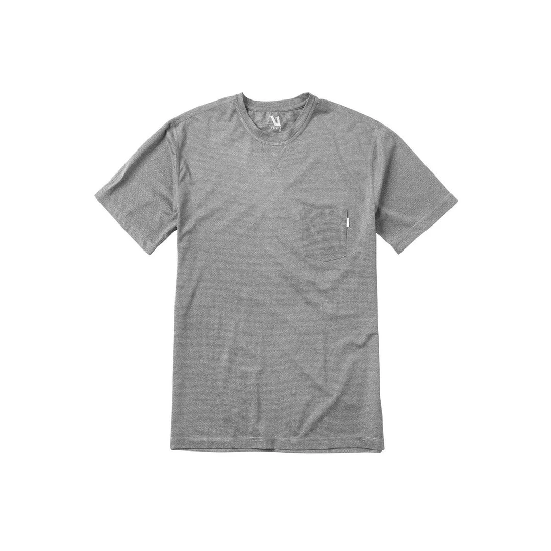 Vuori Men's Tradewind Performance Tee - Heather Grey 1 Vuori Men's Tradewind Performance Tee - Heather Grey