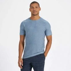 Vuori Strato Tech Tee - Cloud Heather Apparel