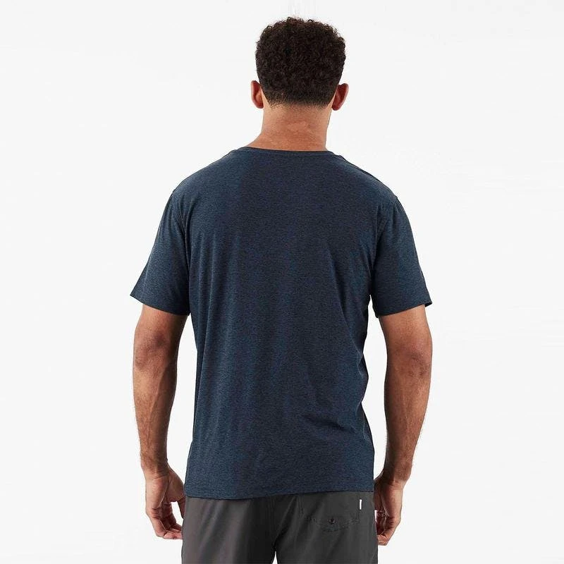 Vuori Apparel Men's Strato Tech Tee - Navy Heather 3 Vuori Apparel Men's Strato Tech Tee - Navy Heather