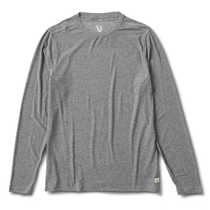 Vuori Men's Long Sleeve Strato Tech Tee - Heather Grey Apparel 1 Vuori Men's Long Sleeve Strato Tech Tee - Heather Grey Apparel