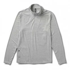 Vuori Apparel Men's Ease Performance 1/2 Zip - Light Heather Grey