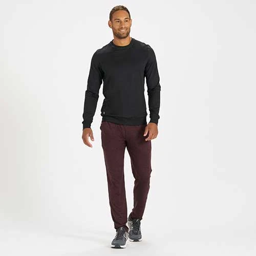 Vuori Apparel Ponto Performance Crew - Black Heather 4 Vuori Apparel Ponto Performance Crew - Black Heather