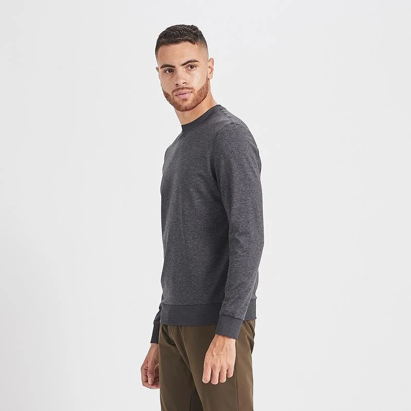 Vuori Men's Ponto Performance Crew - Charcoal Heather 3 Vuori Men's Ponto Performance Crew - Charcoal Heather