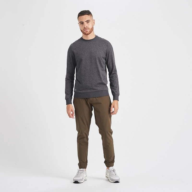 Vuori Men's Ponto Performance Crew - Charcoal Heather 5 Vuori Men's Ponto Performance Crew - Charcoal Heather