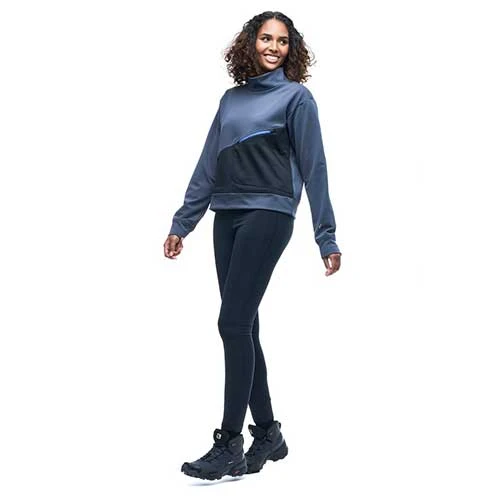 Indyeva Tops Women's Veton Pullover Sweater- Space/Black Color Block 2 Indyeva Tops Women's Veton Pullover Sweater- Space/Black Color Block