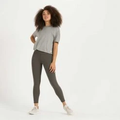 Vuori Women's Energy Tee - Heather Grey