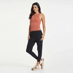 Vuori Women's Sunrise High Neck Tank - Cinnamon Tops
