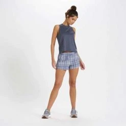 Vuori Tops Women's Energy Top - Azure Heather 8 Vuori Tops Women's Energy Top - Azure Heather