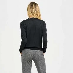 Vuori Tops Women's Daydream Crew - Black Heather