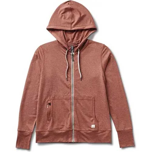 Vuori Women's Halo Performance Hoodie - Cinnamon Heather Tops 1 Vuori Women's Halo Performance Hoodie - Cinnamon Heather Tops