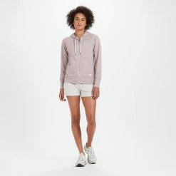 Vuori Women's Halo Performance Hoodie - Dusk Heather Tops 6 Vuori Women's Halo Performance Hoodie - Dusk Heather Tops