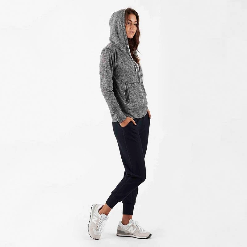 Vuori Women's Halo Performance Hoodie - Heather Grey Tops 5 Vuori Women's Halo Performance Hoodie - Heather Grey Tops