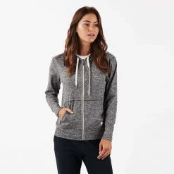 Vuori Women's Halo Performance Hoodie - Heather Grey Tops