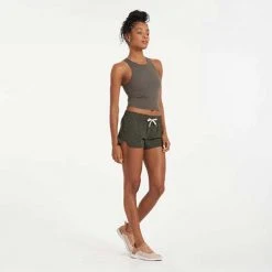 Vuori Bottoms Women's Clementine Short - Oregano Slub
