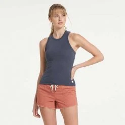 Vuori Men's Sunrise High Neck Tank - Azure