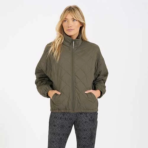 Vuori Jackets & Vests Women's Echo Insulated Bomber - Oregano 1 Vuori Jackets & Vests Women's Echo Insulated Bomber - Oregano