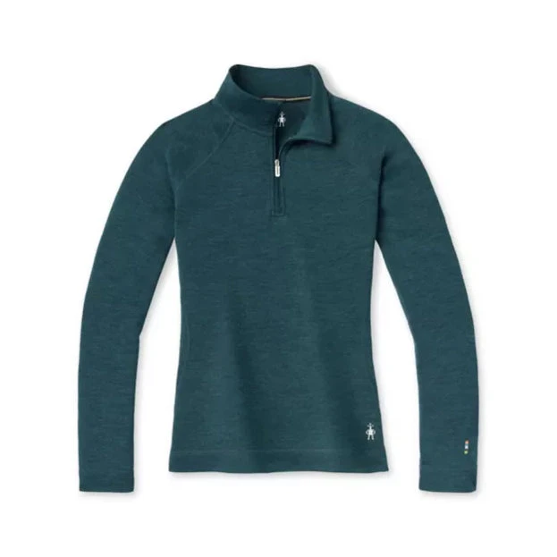 Smartwool Tops Women's Merino 250 Baselayer 1/4 Zip Top - Twilight Blue Heather 1 Smartwool Tops Women's Merino 250 Baselayer 1/4 Zip Top - Twilight Blue Heather