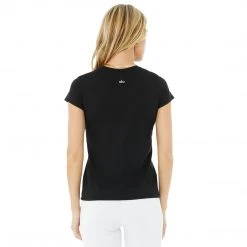 Alo Yoga Tops Women's Alosoft Finesse Tee - Black 6 Alo Yoga Tops Women's Alosoft Finesse Tee - Black