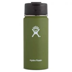 Hydro Flask 16 Oz Wide Mouth Flex Sip Coffee Thermos - Olive Hydration, Belts, And Waterbottles