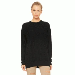 Alo Yoga Women's Soho Pullover Sweatshirt - Black