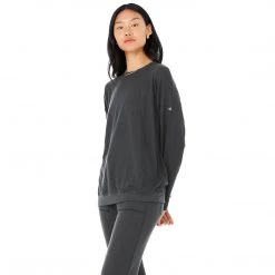 Alo Yoga Women's Soho Pullover - Anthracite Tops