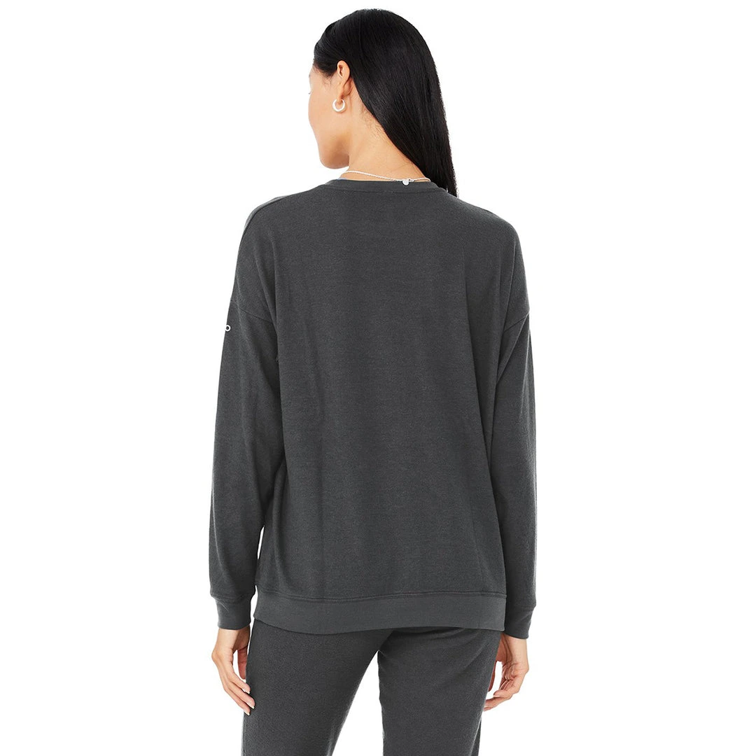 Alo Yoga Women's Soho Pullover - Anthracite Tops 4 Alo Yoga Women's Soho Pullover - Anthracite Tops
