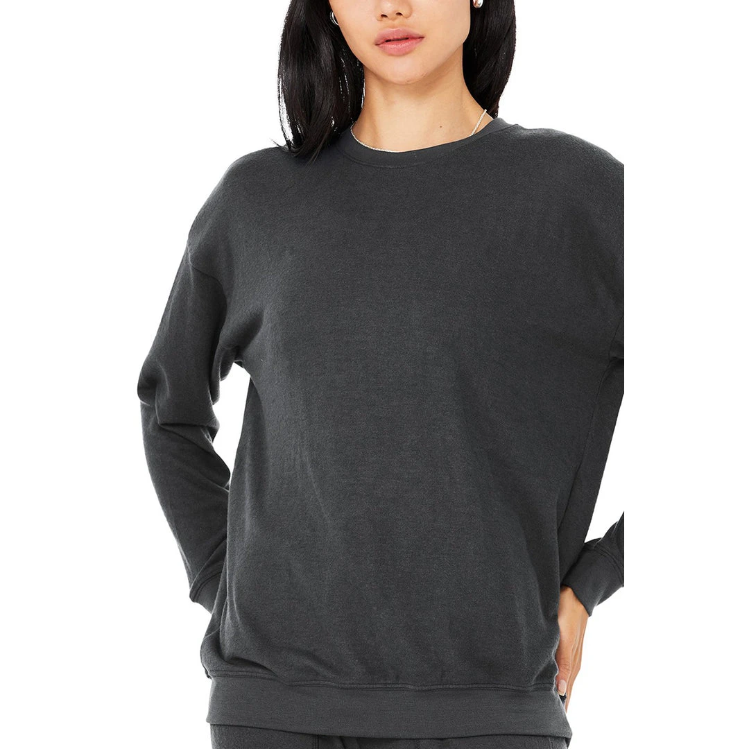 Alo Yoga Women's Soho Pullover - Anthracite Tops 5 Alo Yoga Women's Soho Pullover - Anthracite Tops
