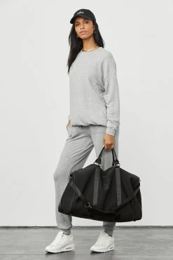 Alo Yoga Tops Women's Soho Pullover - Athletic Grey Heather 11 Alo Yoga Tops Women's Soho Pullover - Athletic Grey Heather