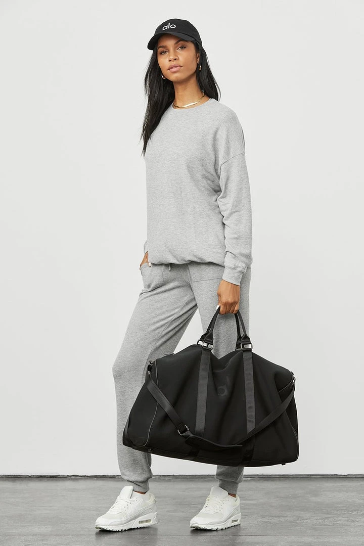 Alo Yoga Tops Women's Soho Pullover - Athletic Grey Heather 6 Alo Yoga Tops Women's Soho Pullover - Athletic Grey Heather
