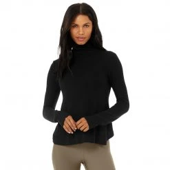 Alo Yoga Tops Women's Embrace Long Sleeve Top - Black