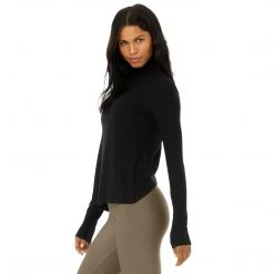 Alo Yoga Tops Women's Embrace Long Sleeve Top - Black
