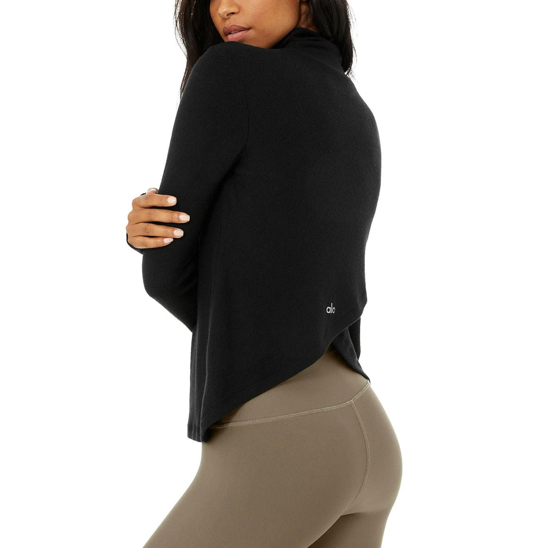 Alo Yoga Tops Women's Embrace Long Sleeve Top - Black 5 Alo Yoga Tops Women's Embrace Long Sleeve Top - Black