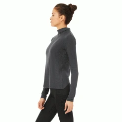 Alo Yoga Tops Women's Embrace Long Sleeve Top - Anthracite