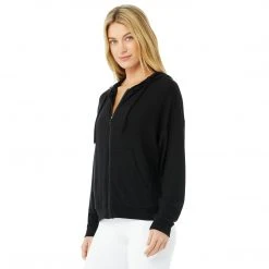 Alo Yoga Women's Alolux Soho Full Zip Hoodie - Black