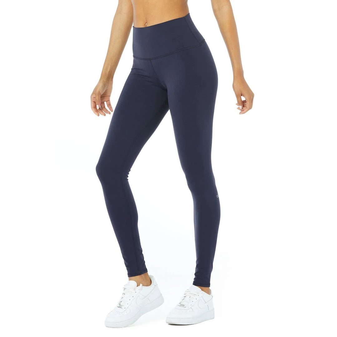 Alo Yoga Women's High-Waist Airbrush Leggings - True Navy 2 Alo Yoga Women's High-Waist Airbrush Leggings - True Navy